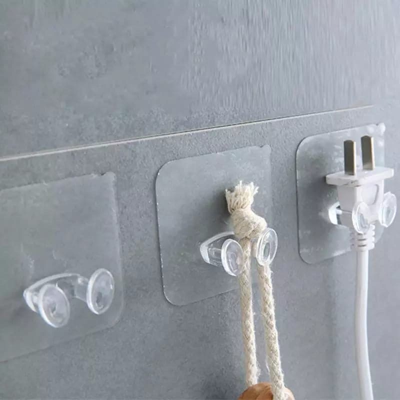 Self Adhesive Wall Hook, Power Plug Socket Holder, Wall Storage Hanger Self Adhesive Wall Hook, Power Plug Socket Holder, Wall Storage Hanger